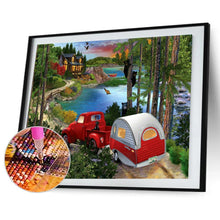 Lade das Bild in den Galerie-Viewer, Landschaft - voller quadratischer Diamant - 50x40cm
