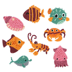 8pcs-Fish-Diy Handwerk Aufkleber