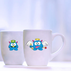 9pcs-Smurfs-Diy Handwerk Aufkleber