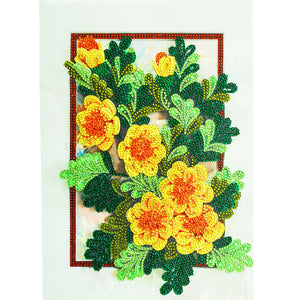 Blume-speziell geformte Kristalldiamantmalerei-30 * 40CM