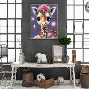 Giraffe-Voller Bohrer Diamond Painting