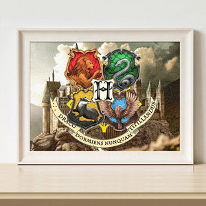 Hogwarts Voller runder Diamant Malerei 40*30CM