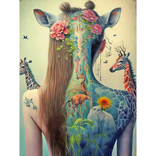 Lade das Bild in den Galerie-Viewer, Tattoo Girl-VollerDiamond Painting-30x40cm
