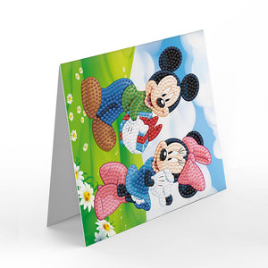 8pcs/Set-Mickey Mouse-Diamond Grußkarten