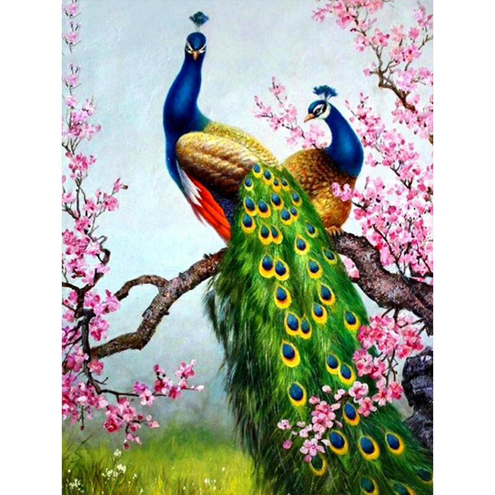 Pfau-Voller Diamond Painting-30x40cm