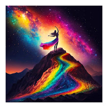 Lade das Bild in den Galerie-Viewer, Regenbogen Madchen-Voller  Diamond Painting-30x30cm
