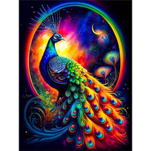 Lade das Bild in den Galerie-Viewer, Bunter Pfau-Voller Diamond Painting-30x40cm
