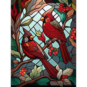 Cardinal-Voller Diamond Painting-30x40cm