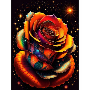 Rose-voller Round Diamond Painting-30x40cm