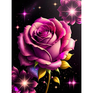 Rose-voller Round Diamond Painting-30x40cm