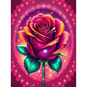 Rose-voller Round Diamond Painting-30x40cm