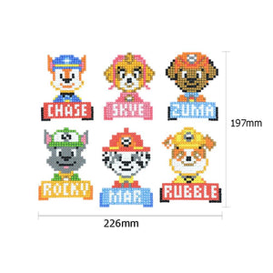 6pcs Paw Patrol diy Handwerk-Aufkleber