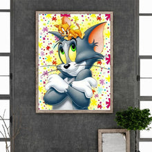 Lade das Bild in den Galerie-Viewer, Cat and mouse-Voller Diamond Painting-30x40cm
