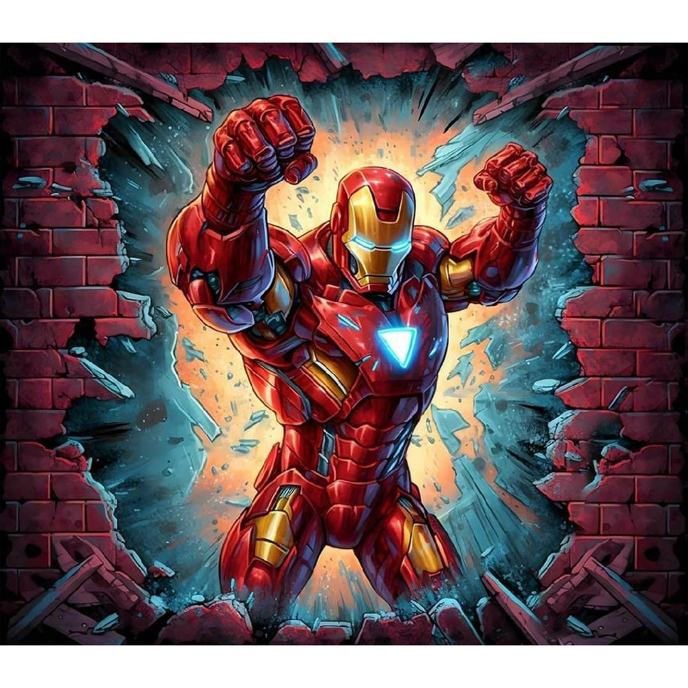 Marvel-Helden- Diamond Painting-40x35cm