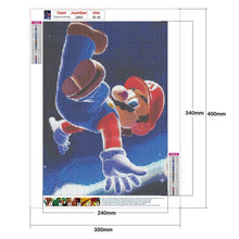 Lade das Bild in den Galerie-Viewer, Zeichen Mario-Vollrunde Diamantmalerei
