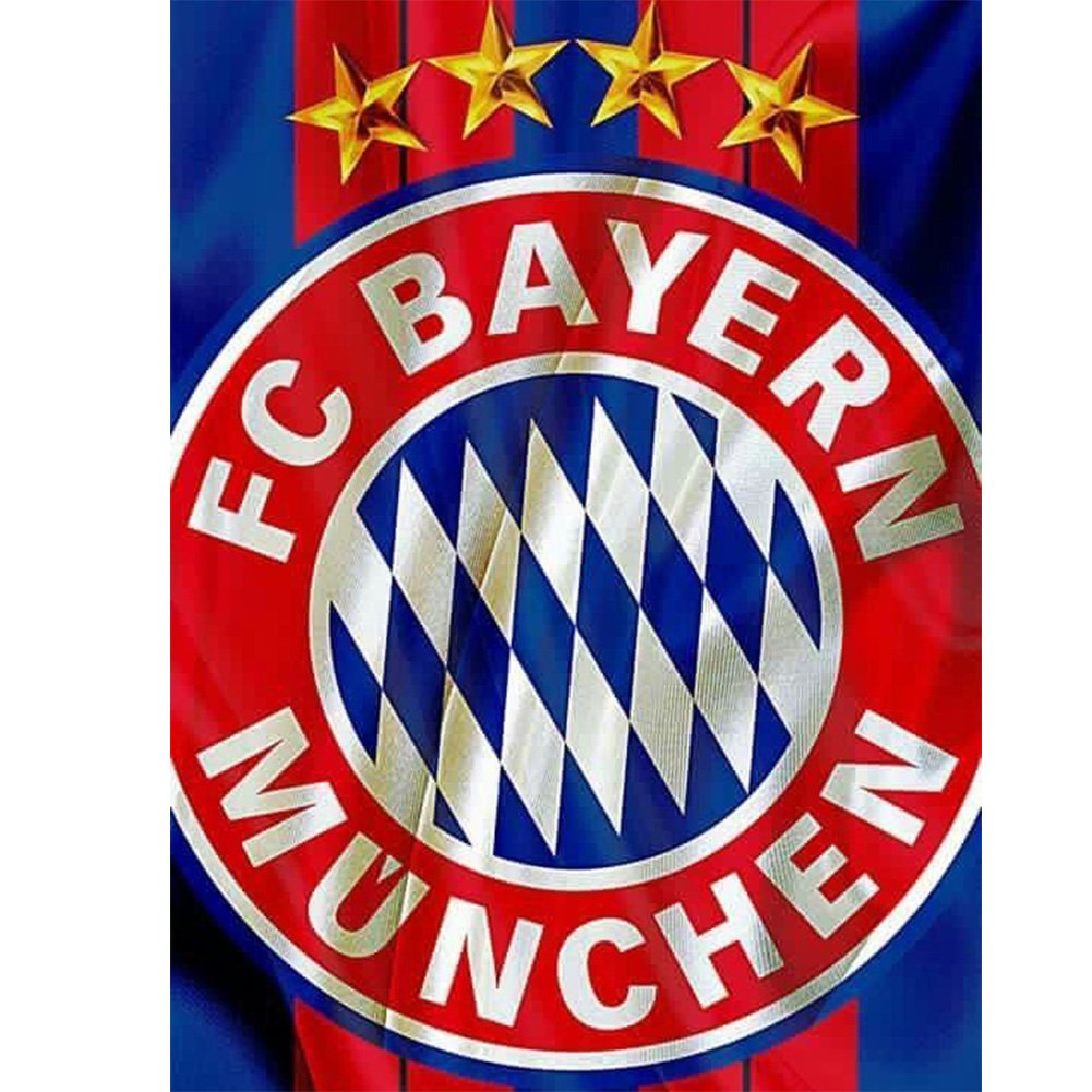 Fußball Bayern München-Rund/Quadrat Diamond Painting