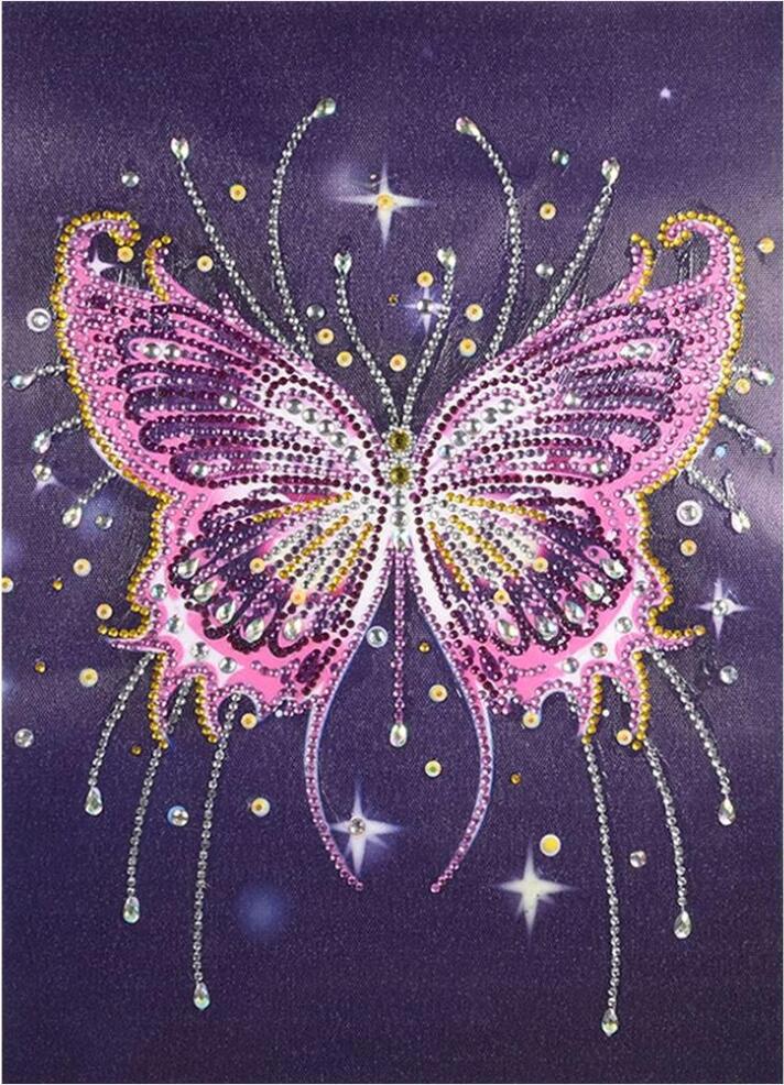Kristall Strass - Schmetterling 30x40CM