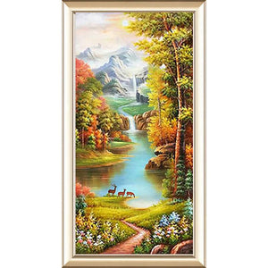 Landschaft - volle runde Diamant-Malerei - 85x45cm