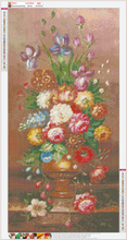 Lade das Bild in den Galerie-Viewer, Blume - volle Runde Diamant-Malerei - 85x45cm
