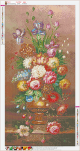 Blume - volle Runde Diamant-Malerei - 85x45cm